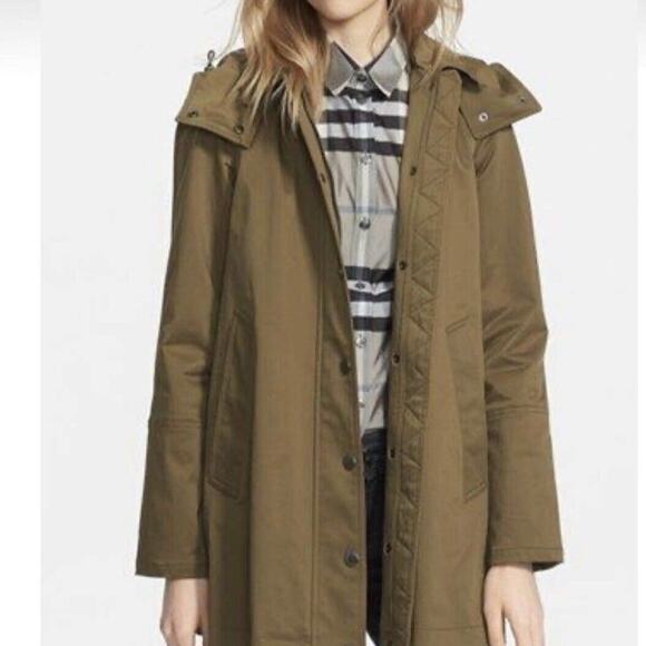 Burberry Bowpark Raincoat Removable Wool Liner In Khaki And Signature Plaid 10 - Picture 4 of 15